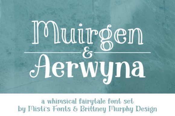 Aerwyna Muirgen Font Duo: A Handdrawn Serif for Whimsical Branding