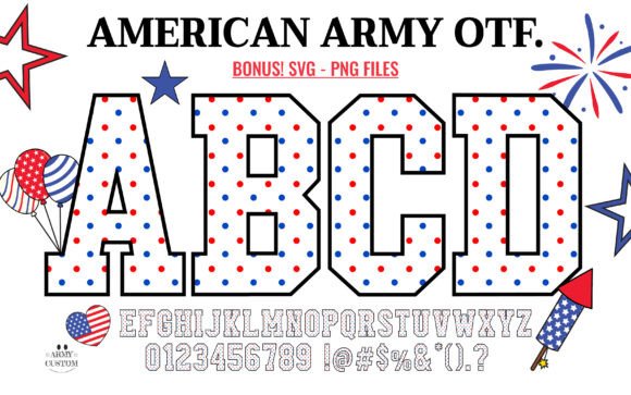 American Memorial Day: A Premium Color Font for Patriotic Editorial Design
