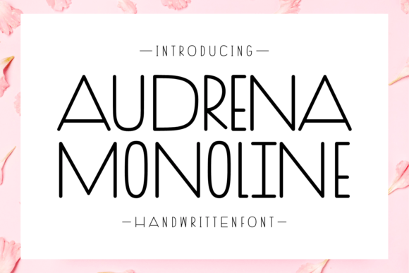 Audrena Monoline: The Handwritten Typeface for Authentic Craft Brands