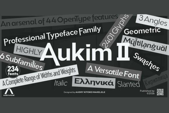 Aukim II Font: The Modern Sans Serif for High-Impact Campaigns