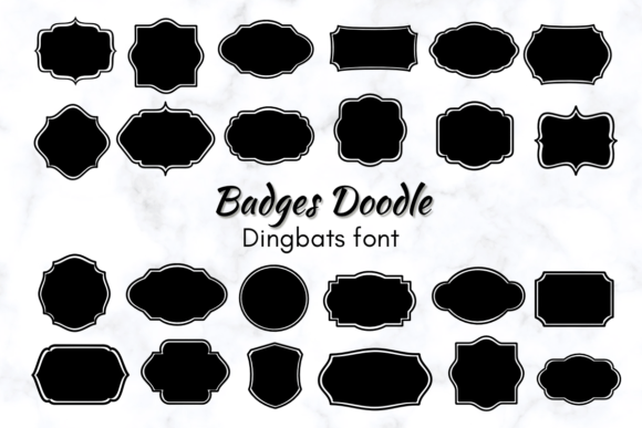 Badges Doodle: A Creative Font to Elevate Your Brand Identity