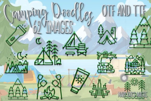 Camping Doodles: The Playful Typeface for Digital Storytelling