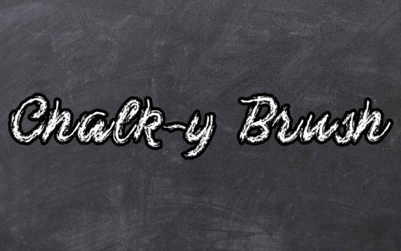 Chalk-y Brush: A Playful Typeface for Modern Web Design