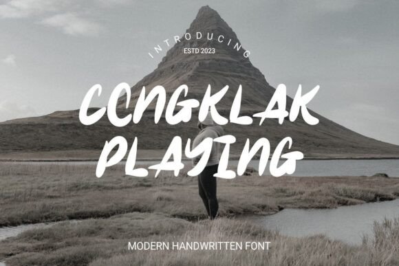 Congklak Playing Font: A Handwritten Typeface for Editorial Design