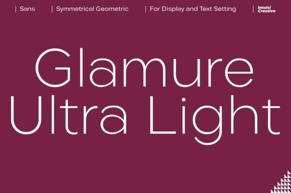 Glamure Extra Light: A Premium Sans Serif for Luxury Branding