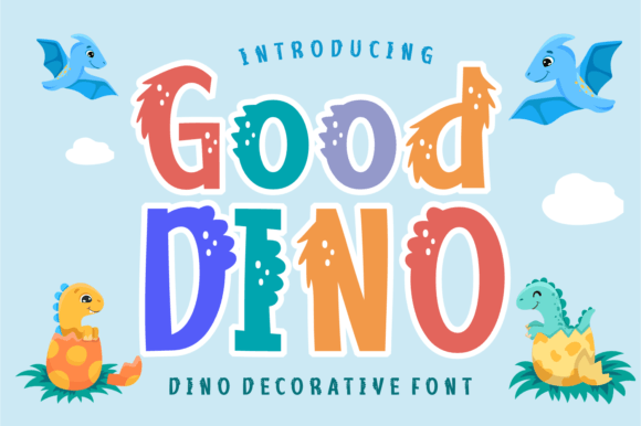 Good Dino: A Playful Decorative Typeface for Modern Branding