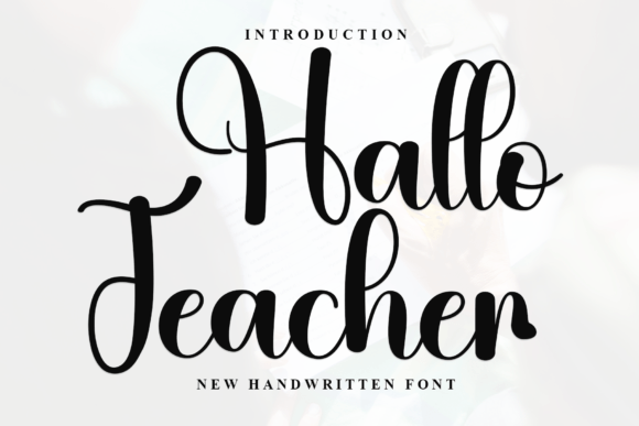 Hallo Teacher Font: A Handwritten Typeface for Authentic Branding