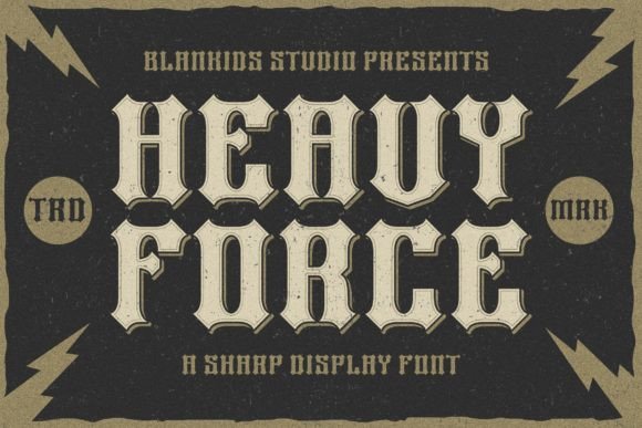 Heavy Force Typeface: Elevate Your Handmade Brand Identity