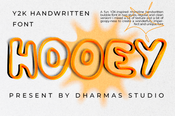 Hooey Font Review: Y2K Handdrawn Type for Campaign Visuals