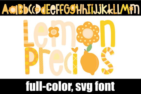 Lemon Precious: A Cheerful Color Font for Handmade Branding