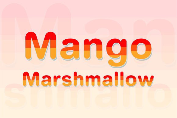 Mango Marshmallow: A Vibrant Color Font for Bold Brand Identity