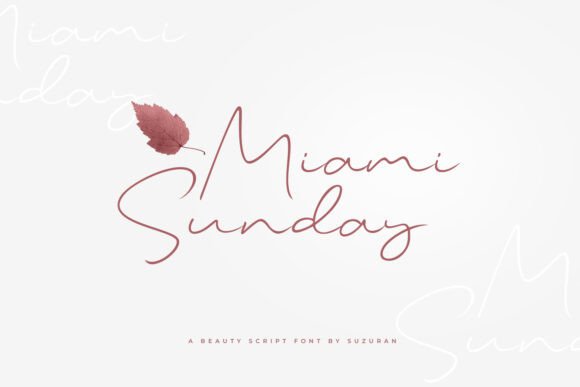 Miami Sunday Typeface: Elevating Handmade Brand Aesthetics