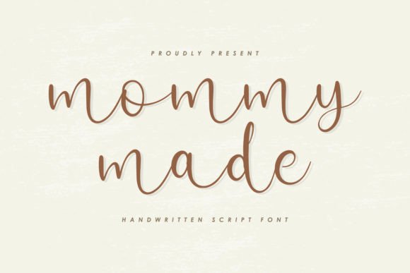 Mommymade: A Handwritten Script Font for Editorial Branding