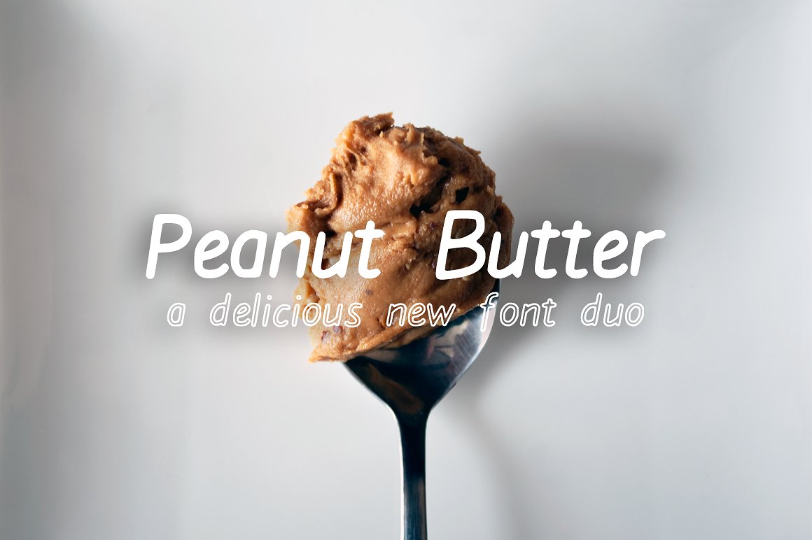 Peanut Butter Font Duo: A Delicious Typeface for Handmade Brands