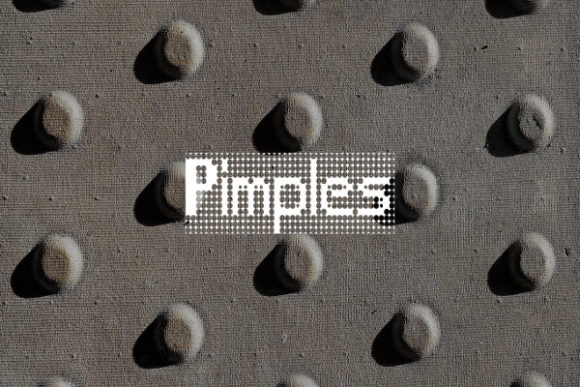 Pimples Typeface: A Pixelated Accent for Handmade Branding