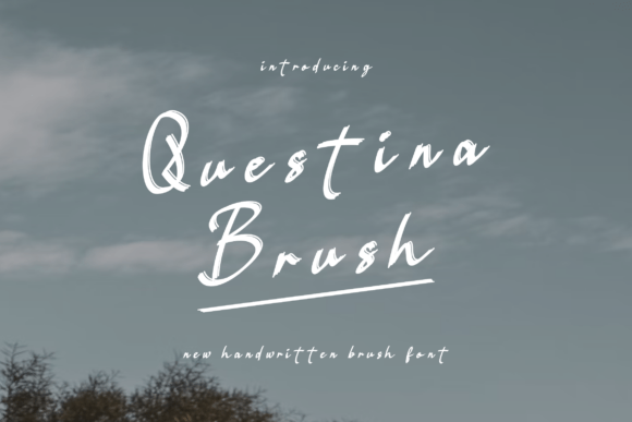 Questina Brush Font: A Handwritten Typeface for Editorial Design