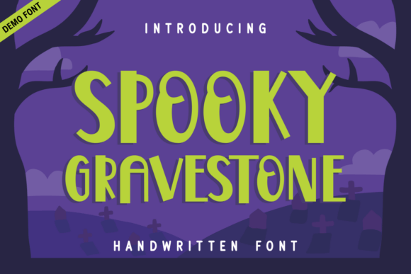 Spooky Gravestone Demo Font: A Haunted Typeface for Editorial Design