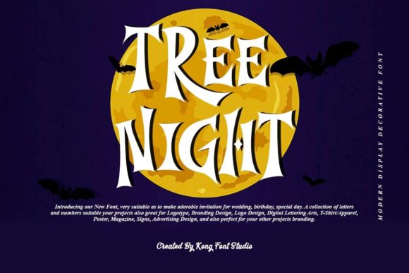 Tree Night: The Playful Serif Font for Creative Branding Projects