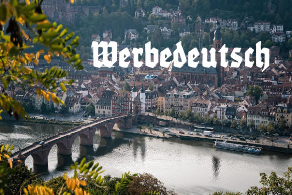 Werbedeutsch: A Distinct Blackletter Typeface for Bold Brand Identity